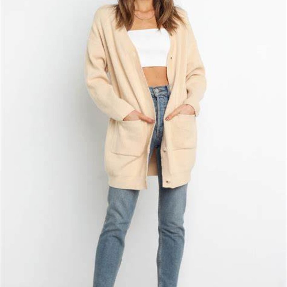 Petal & Pup Cream Cardigan